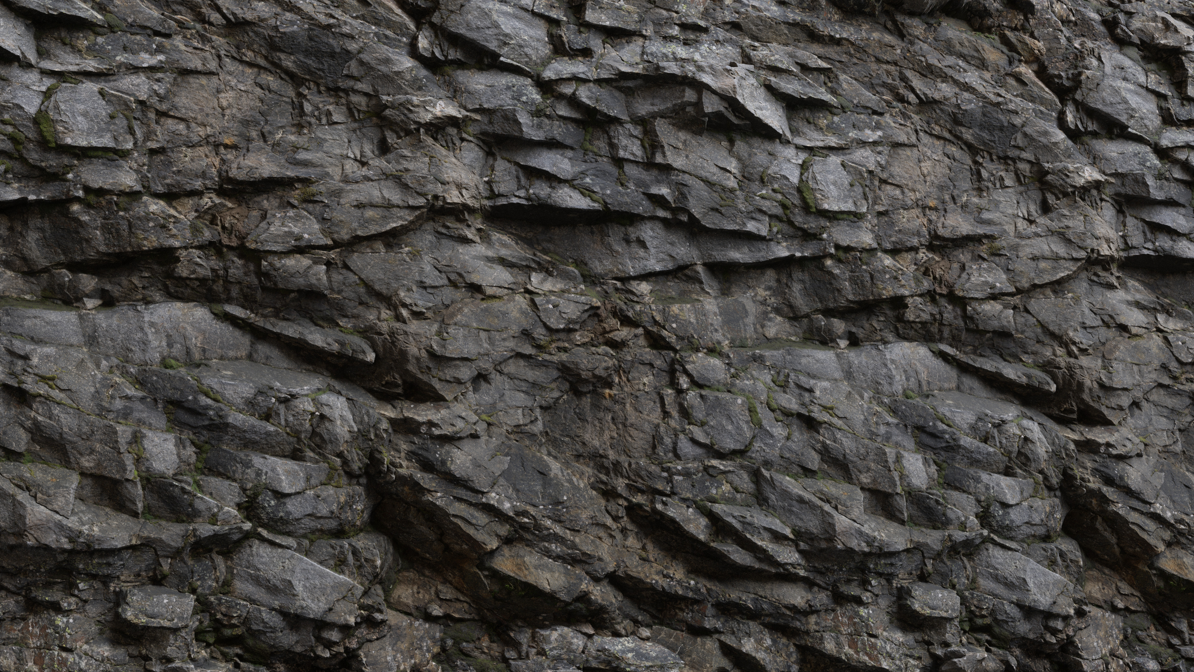 3D Scanned Cliff Rock  2x2 meters